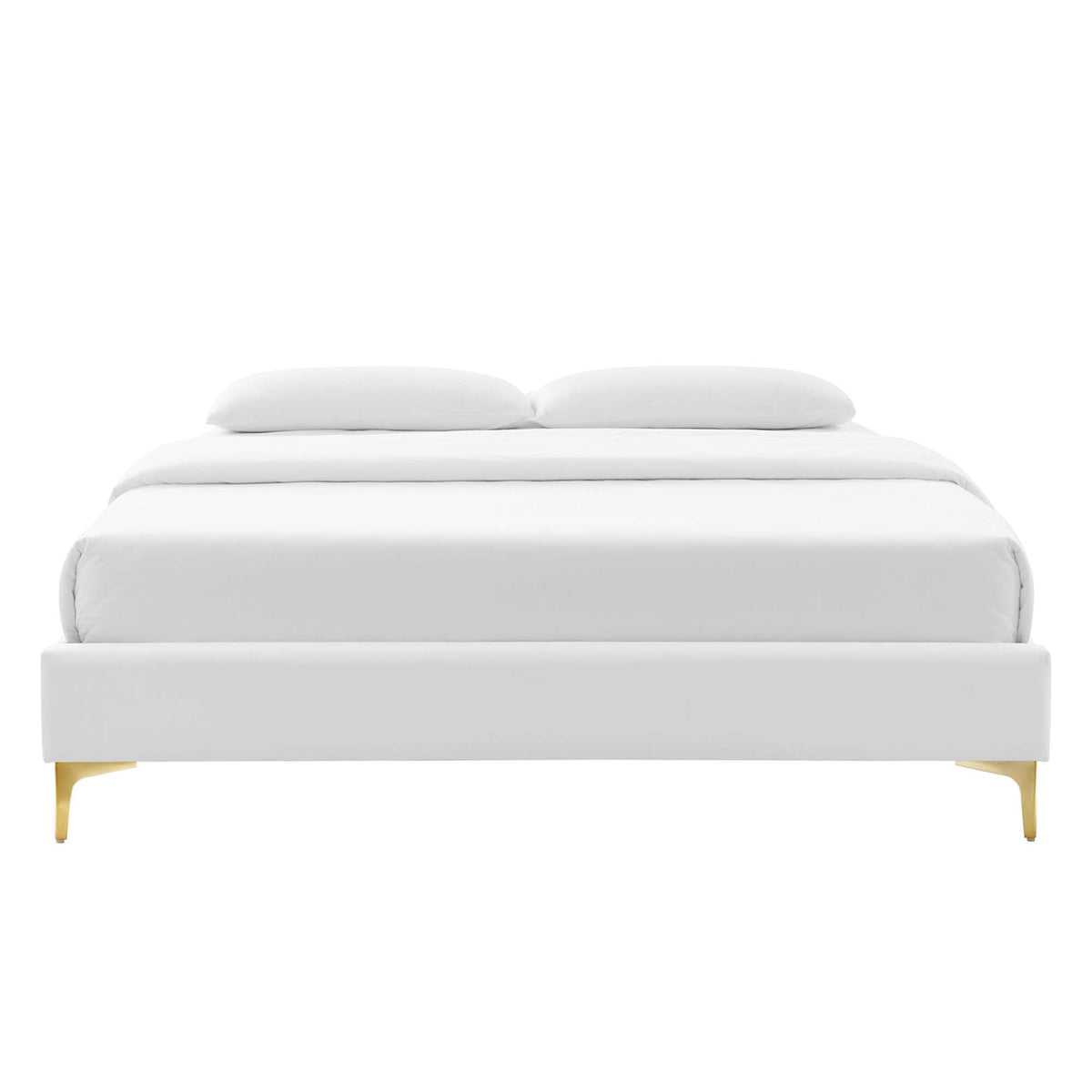 Leah Chevron Tufted Performance Velvet Queen Platform Bed by Modway - MOD-6977