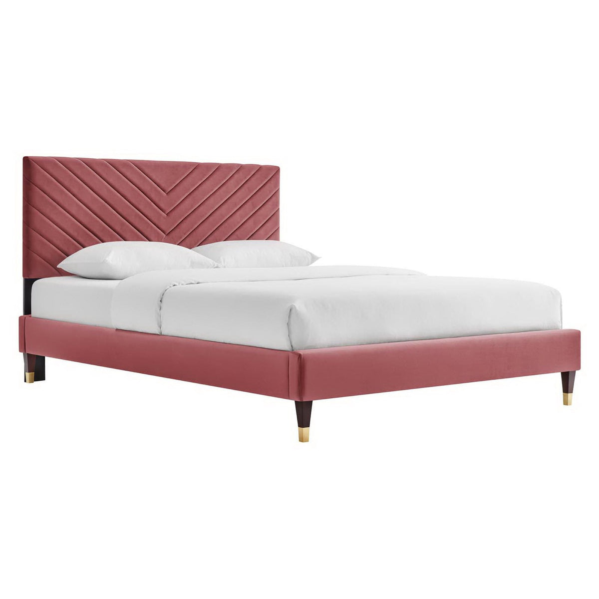 Roxanne Performance Velvet Platform Bed by Modway