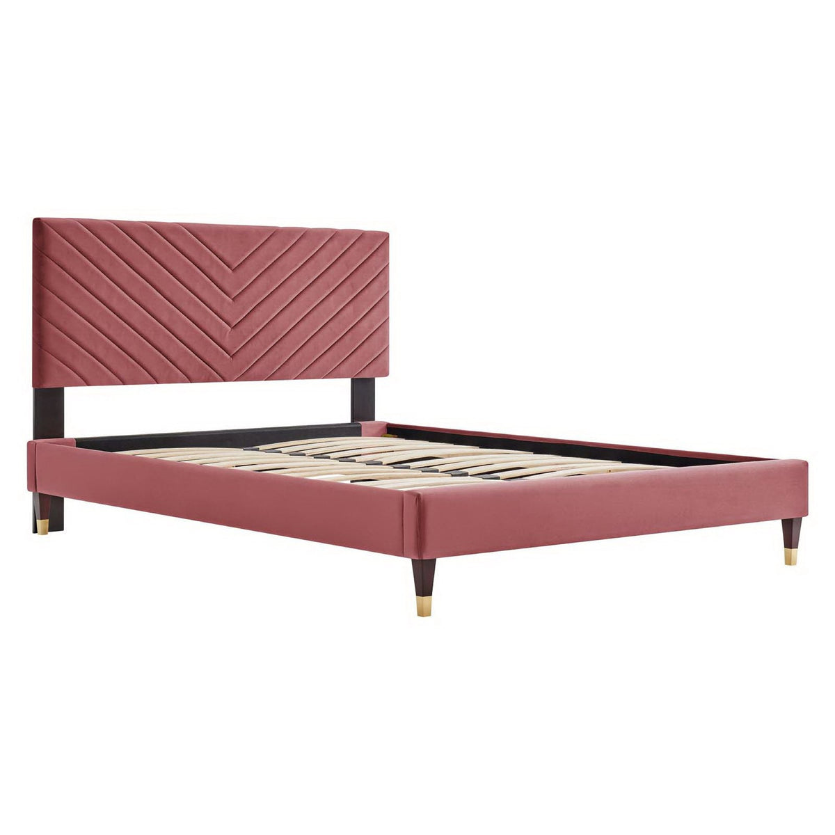 Roxanne Performance Velvet Platform Bed by Modway