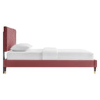 Roxanne Performance Velvet Platform Bed by Modway