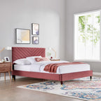 Roxanne Performance Velvet Platform Bed by Modway