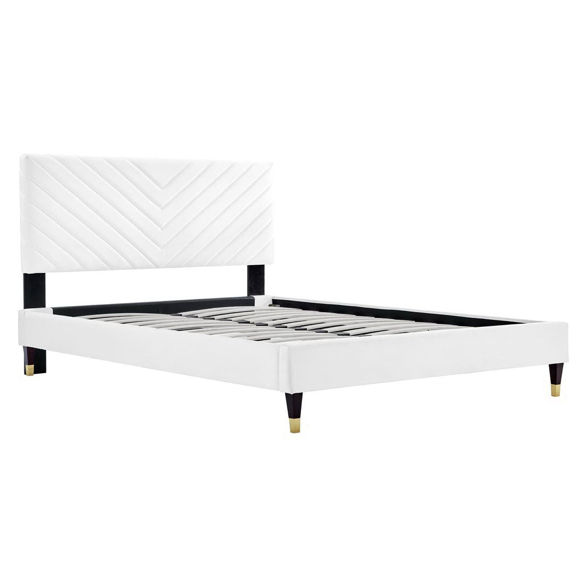 Roxanne Performance Velvet Platform Bed by Modway