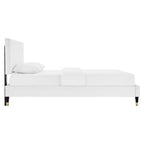 Roxanne Performance Velvet Platform Bed by Modway