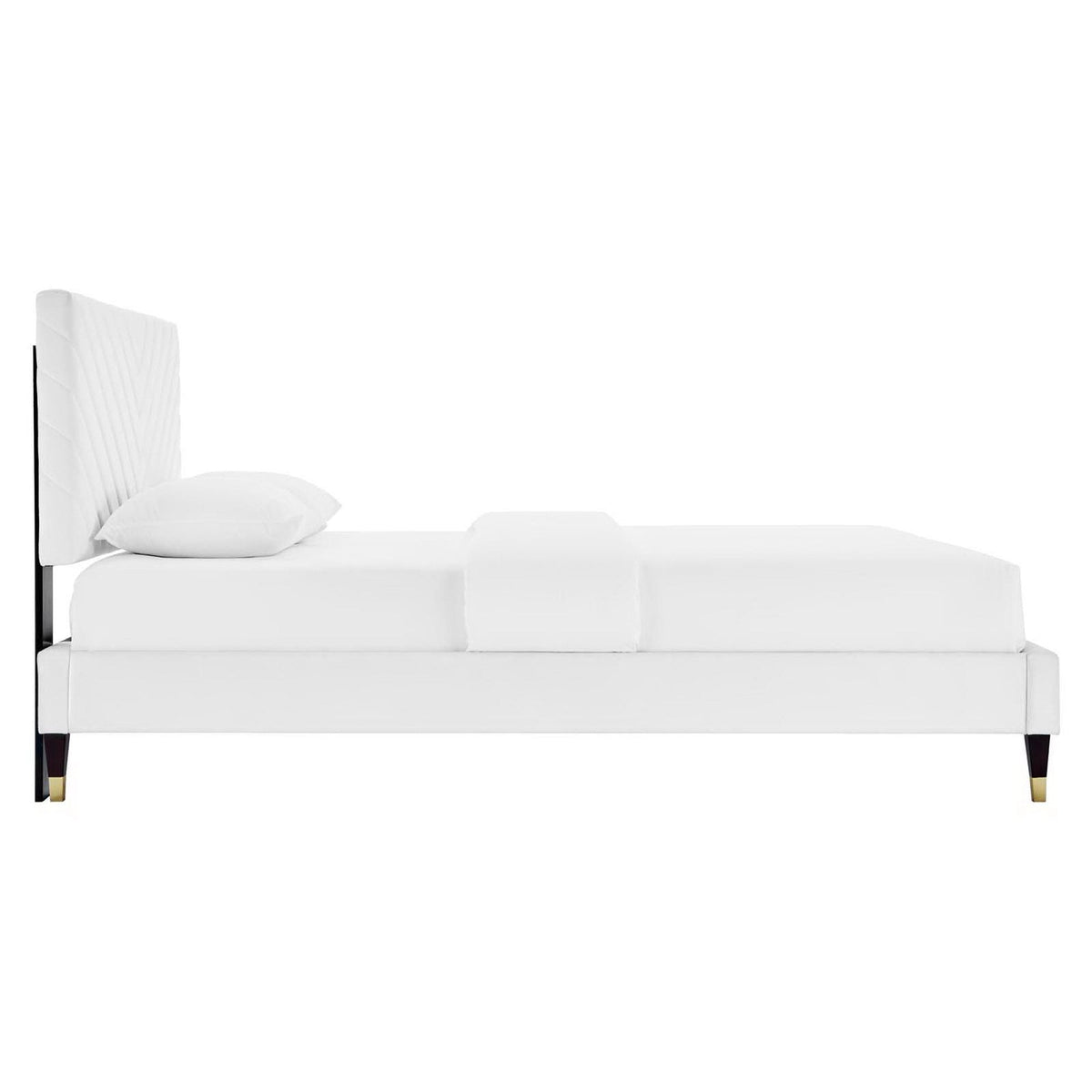 Roxanne Performance Velvet Platform Bed by Modway
