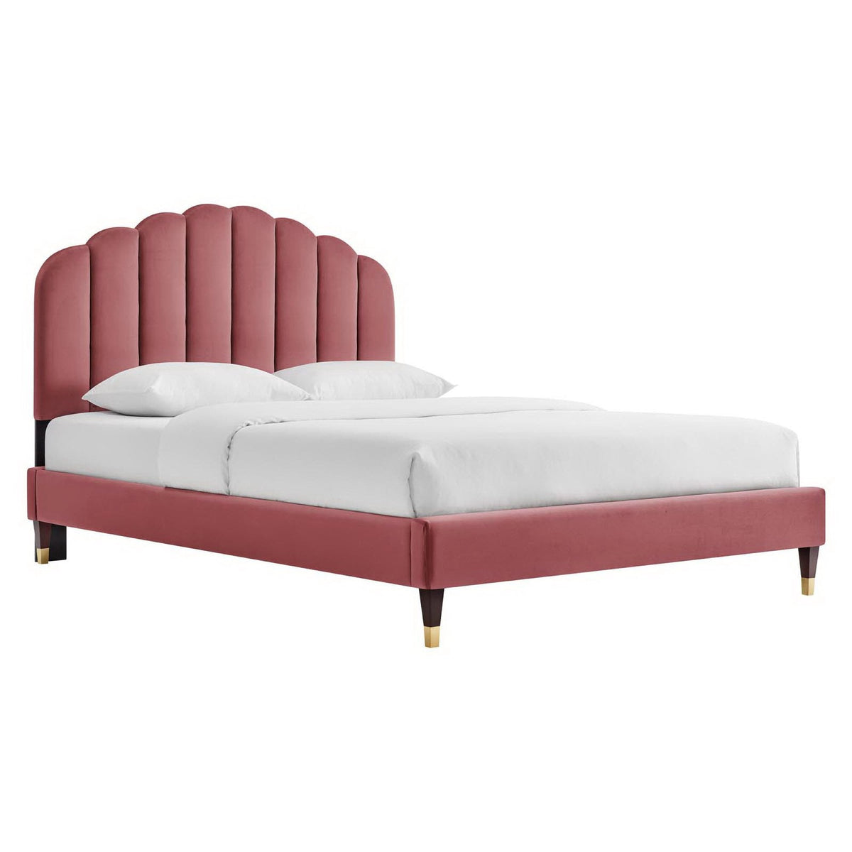 Daisy Performance Velvet Platform Bed by Modway