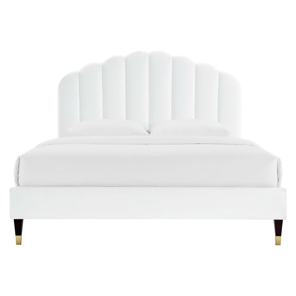 Daisy Performance Velvet Platform Bed by Modway