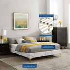 Sutton Performance Velvet Bed Frame by Modway