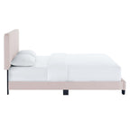 Celine Channel Tufted Performance Velvet King Platform Bed by Modway