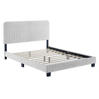 Celine Channel Tufted Performance Velvet Queen Platform Bed by Modway