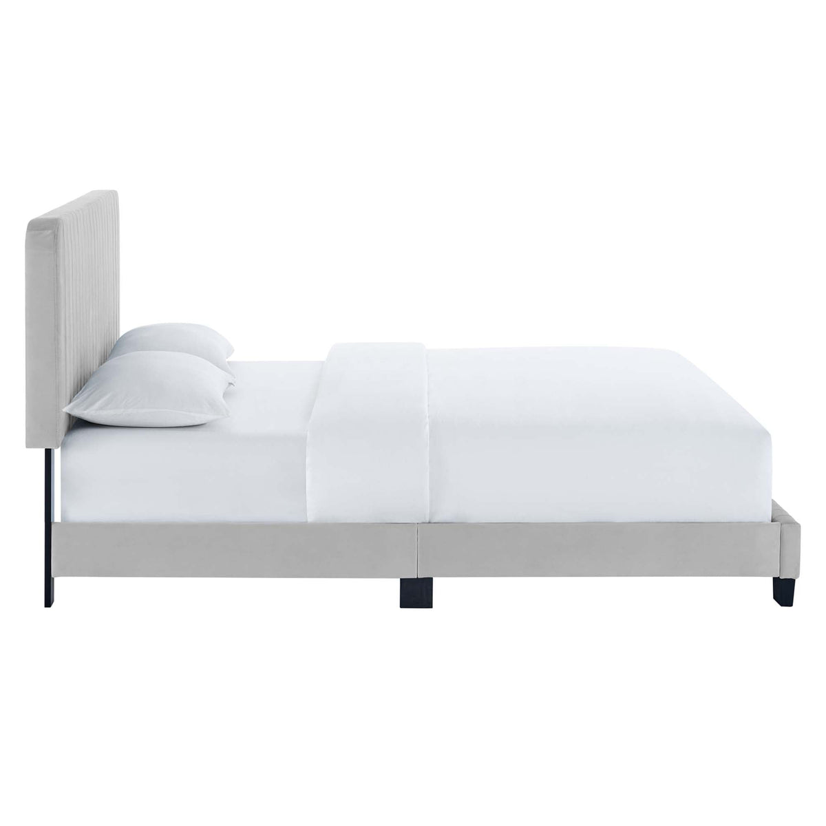 Celine Channel Tufted Performance Velvet Queen Platform Bed by Modway