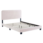 Celine Channel Tufted Performance Velvet Queen Platform Bed by Modway