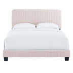 Celine Channel Tufted Performance Velvet Queen Platform Bed by Modway