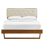 Bridgette Wood Queen Platform Bed With Angular Frame by Modway