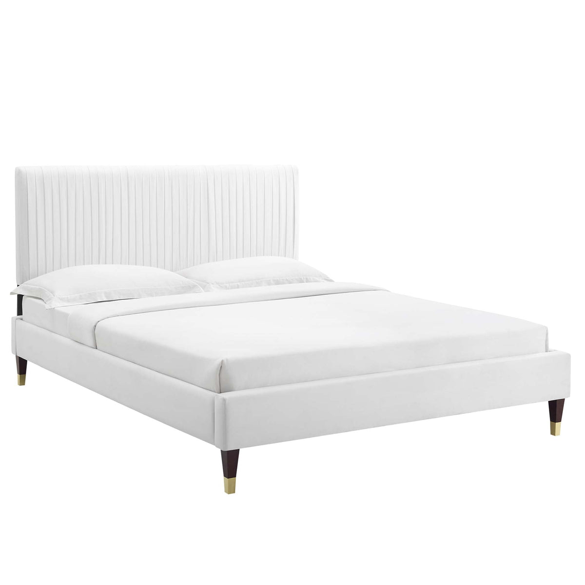 Peyton Performance Velvet Queen Platform Bed by Modway - MOD-6596