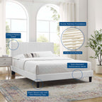 Peyton Performance Velvet Queen Platform Bed by Modway - MOD-6597