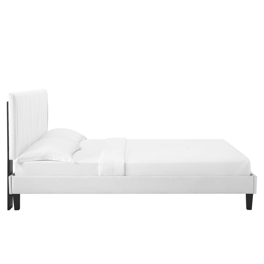 Peyton Performance Velvet Queen Platform Bed by Modway - MOD-6597