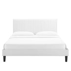 Peyton Performance Velvet Queen Platform Bed by Modway - MOD-6597