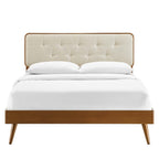 Bridgette Wood King Platform Bed With Splayed Legs by Modway