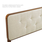 Bridgette Wood King Platform Bed With Splayed Legs by Modway