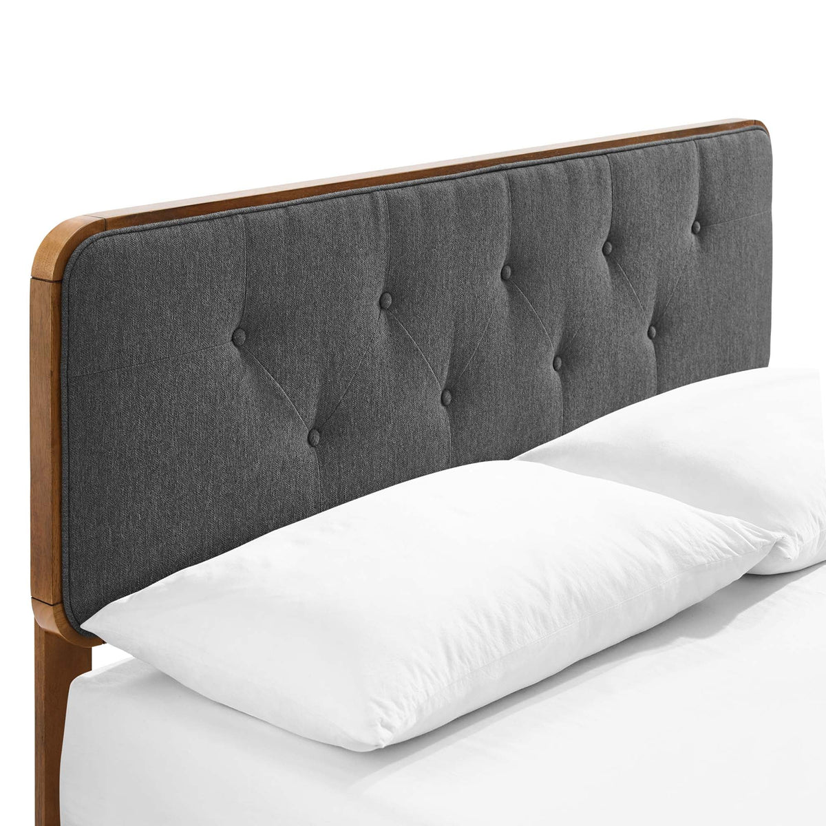 Bridgette Wood King Platform Bed With Splayed Legs by Modway