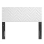 Leah Chevron Tufted Performance Velvet Queen Platform Bed by Modway - MOD-6977