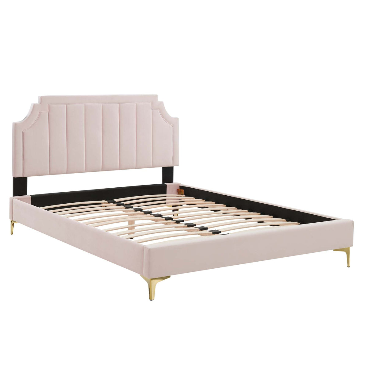 Sienna Performance Velvet Queen Platform Bed by Modway - MOD-6712