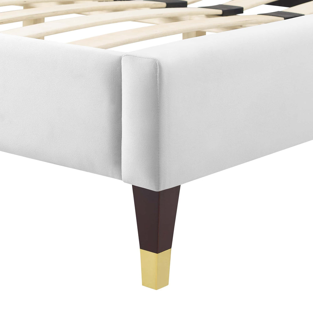 Sienna Performance Velvet Queen Platform Bed by Modway - MOD-6713