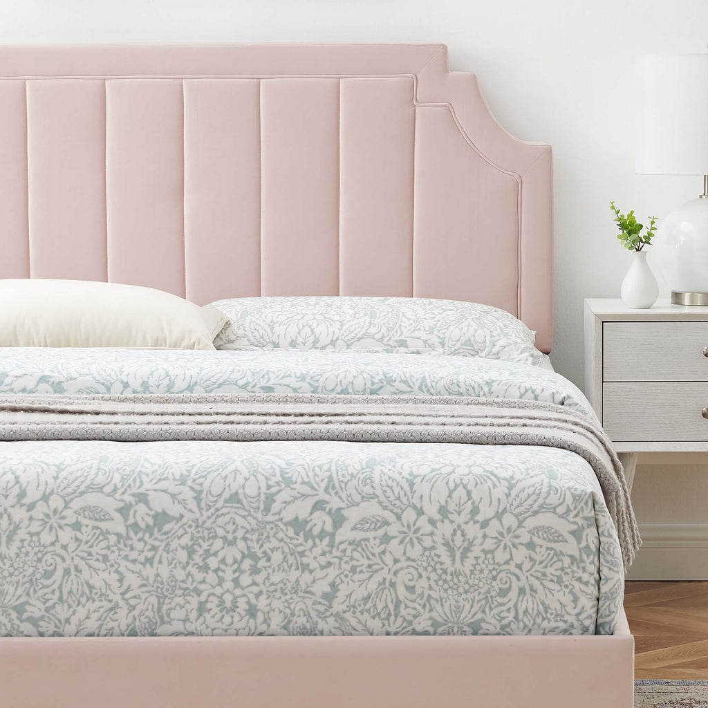 Sienna Performance Velvet Queen Platform Bed by Modway - MOD-6714