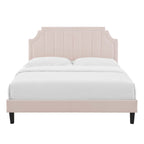 Sienna Performance Velvet Queen Platform Bed by Modway - MOD-6714