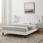 Sienna Performance Velvet Queen Platform Bed by Modway - MOD-6714