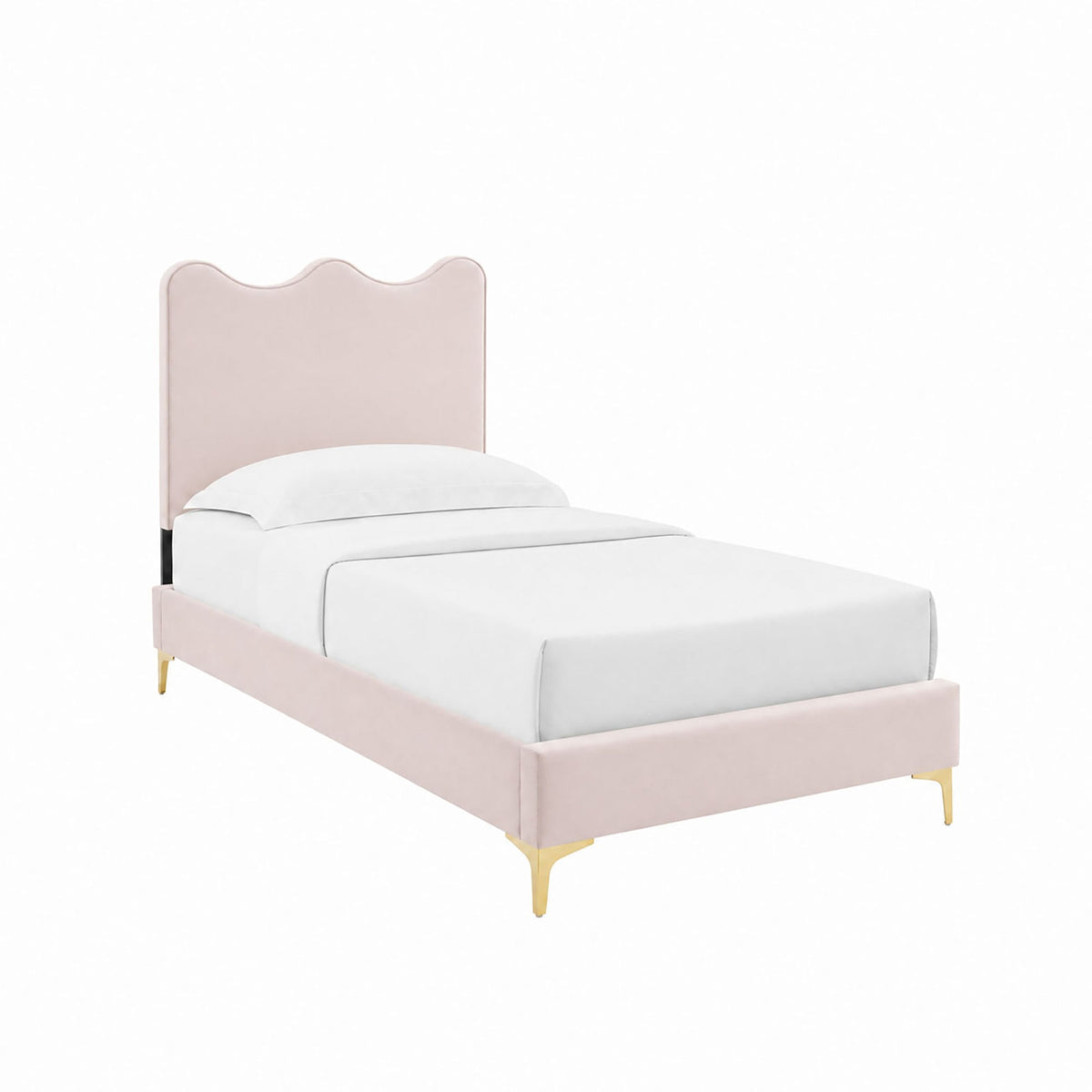 Current Performance Velvet Twin Platform Bed by Modway - MOD-6727