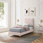 Current Performance Velvet Twin Platform Bed by Modway - MOD-6727