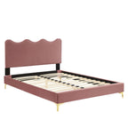 Current Performance Velvet Full Platform Bed by Modway - MOD-6730