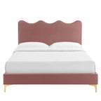 Current Performance Velvet Full Platform Bed by Modway - MOD-6730