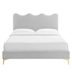 Current Performance Velvet Full Platform Bed by Modway - MOD-6730