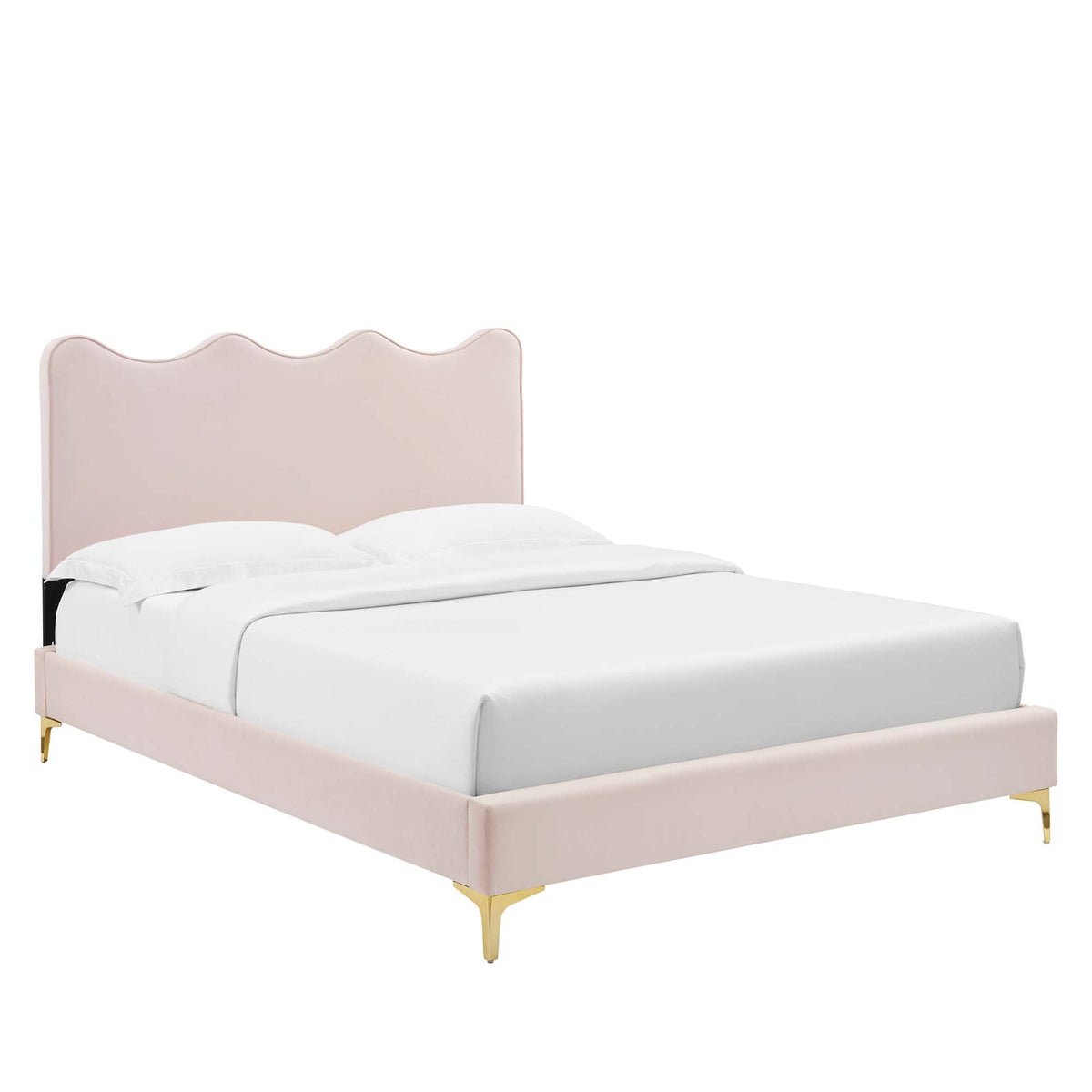 Current Performance Velvet Full Platform Bed by Modway - MOD-6730