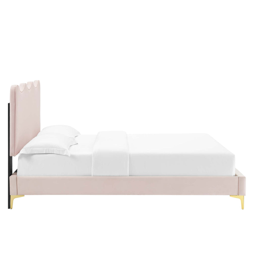 Current Performance Velvet Full Platform Bed by Modway - MOD-6730