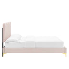 Current Performance Velvet Full Platform Bed by Modway - MOD-6730