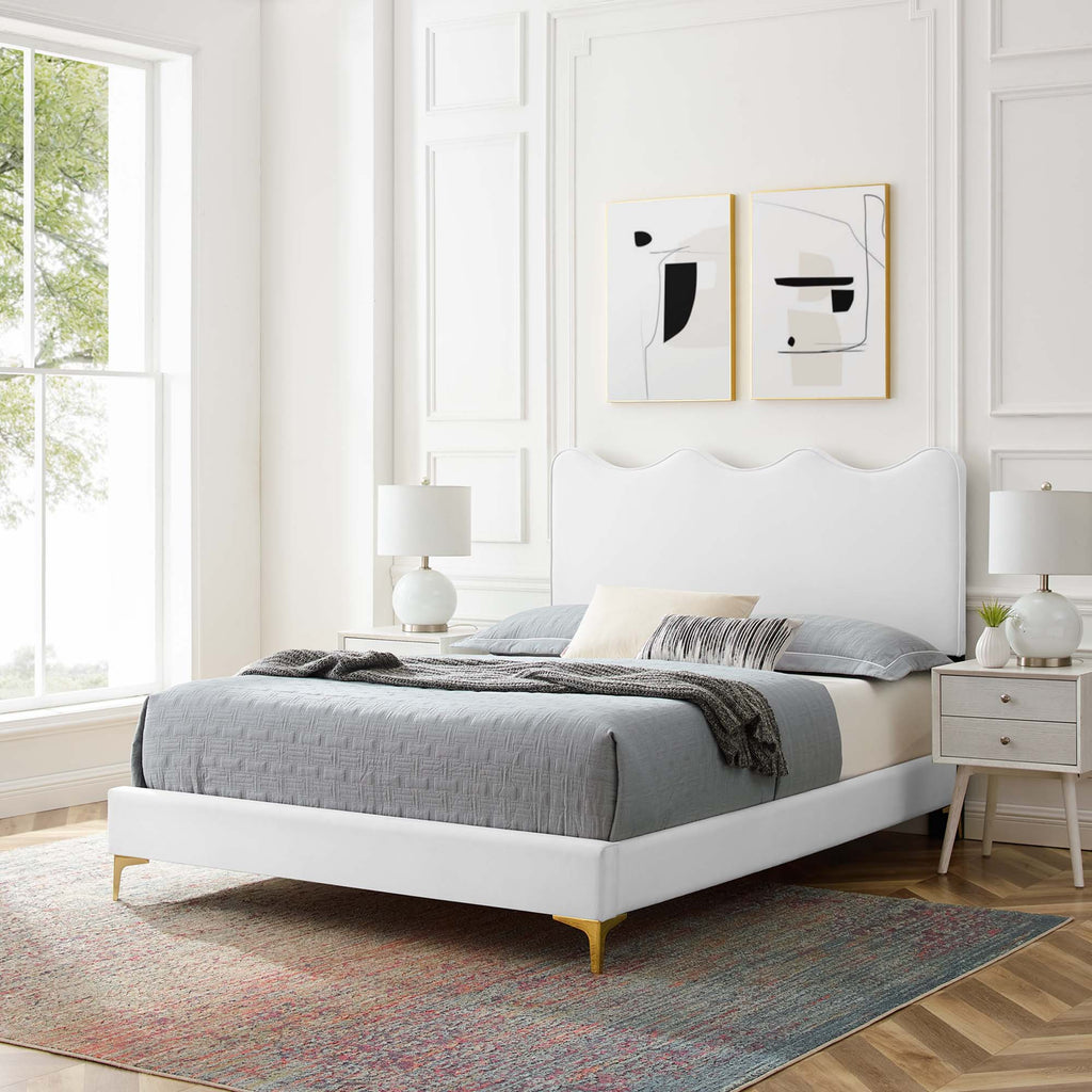 Current Performance Velvet Full Platform Bed by Modway - MOD-6730