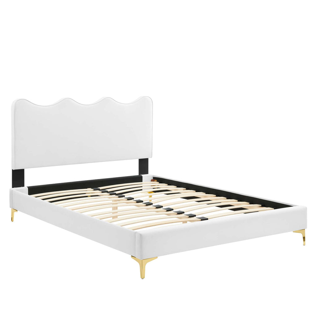 Current Performance Velvet Full Platform Bed by Modway - MOD-6730