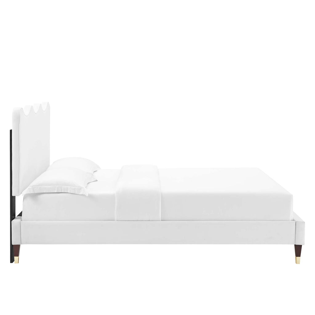 Current Performance Velvet Full Platform Bed by Modway - MOD-6731