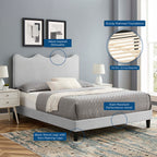Current Performance Velvet Full Platform Bed by Modway - MOD-6732