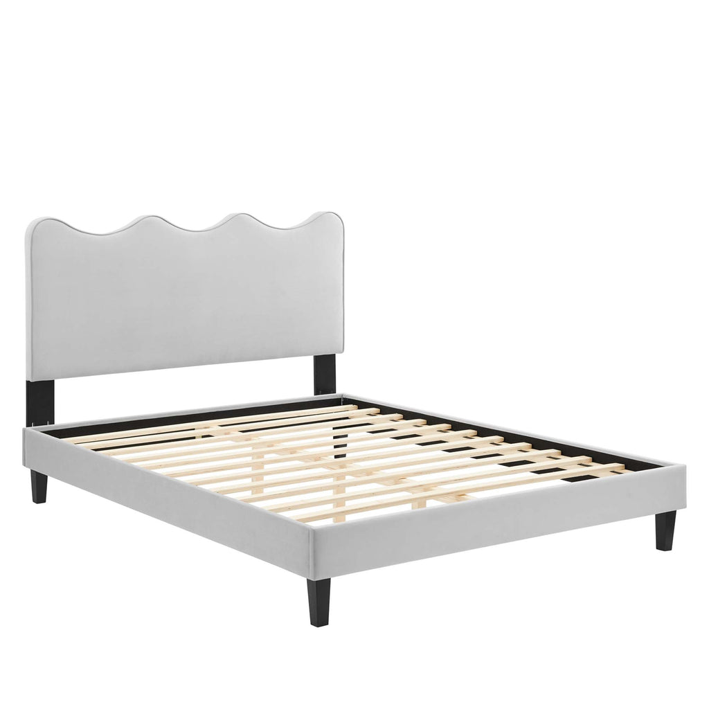 Current Performance Velvet Full Platform Bed by Modway - MOD-6732