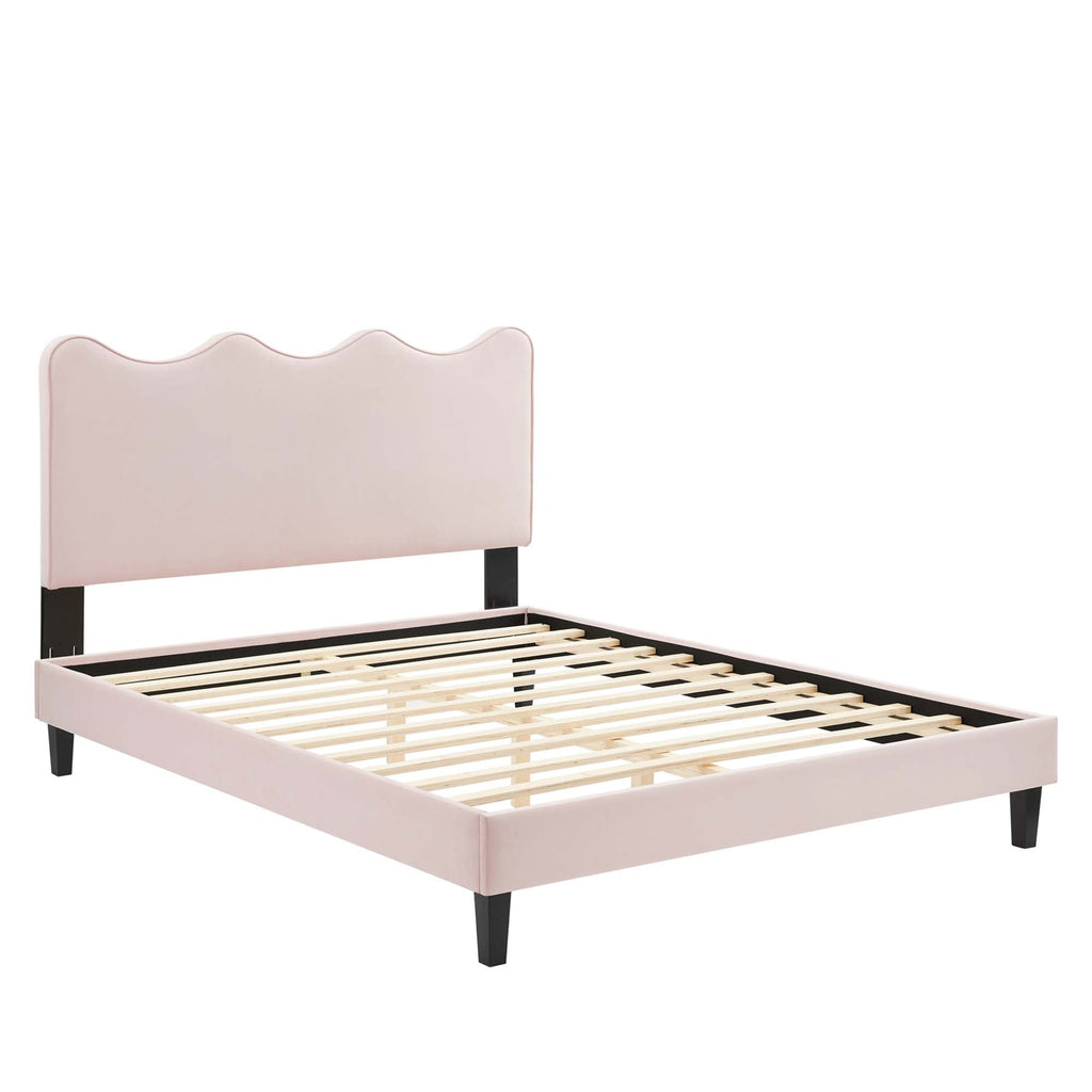 Current Performance Velvet Full Platform Bed by Modway - MOD-6732