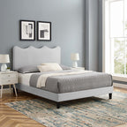 Current Performance Velvet King Platform Bed by Modway