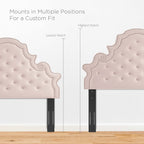 Gwyneth Tufted Performance Velvet Queen Platform Bed by Modway - MOD-6751