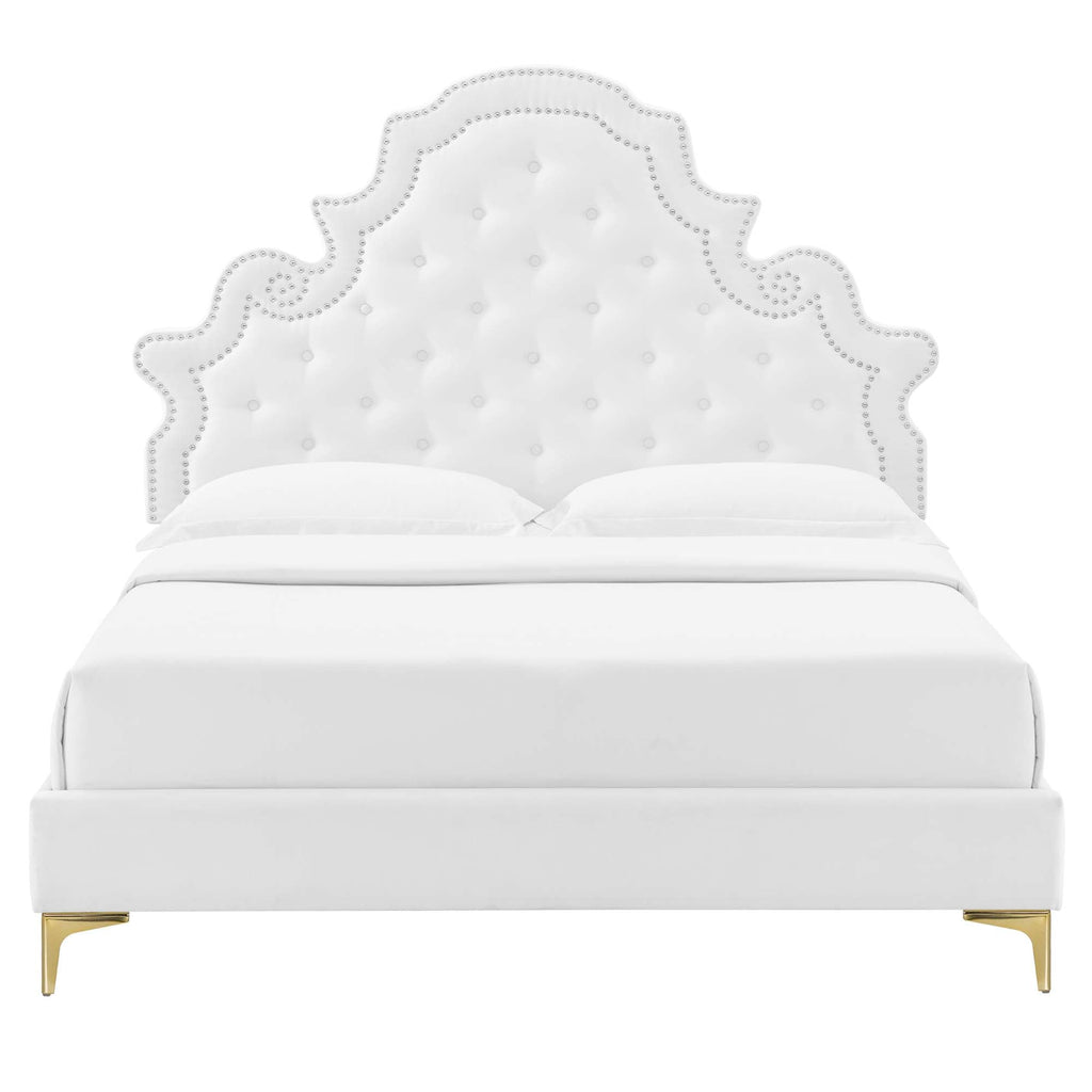 Gwyneth Tufted Performance Velvet Queen Platform Bed by Modway - MOD-6751