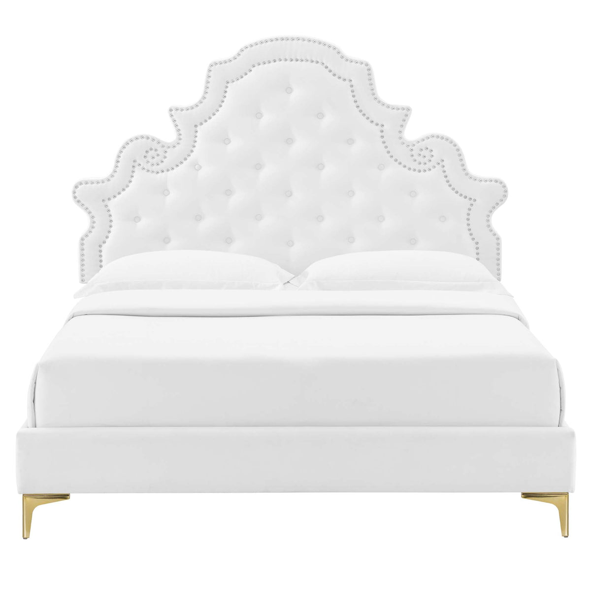 Gwyneth Tufted Performance Velvet Queen Platform Bed by Modway - MOD-6751