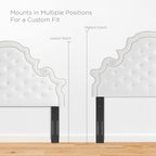 Gwyneth Tufted Performance Velvet Queen Platform Bed by Modway - MOD-6751