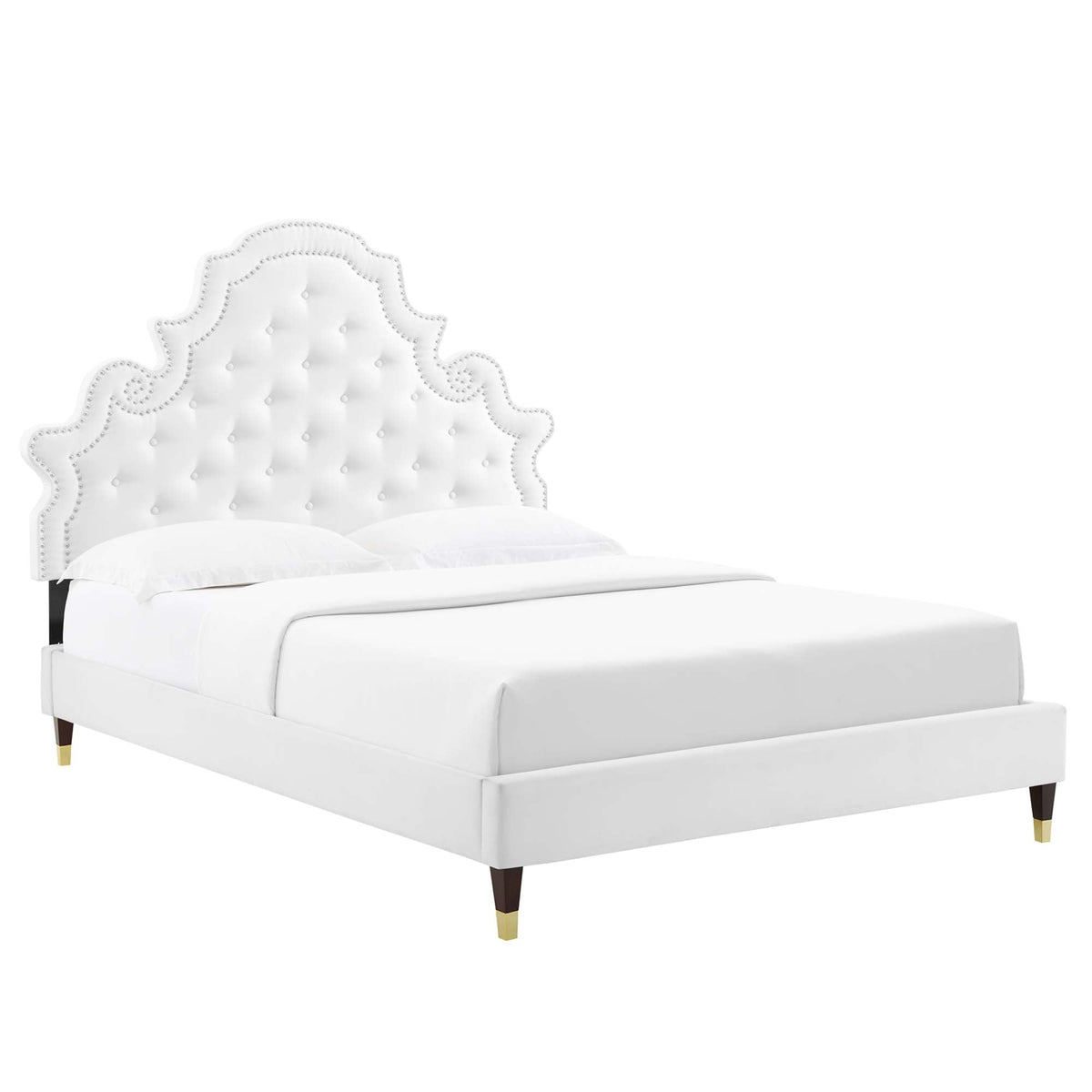 Gwyneth Tufted Performance Velvet Queen Platform Bed by Modway - MOD-6752